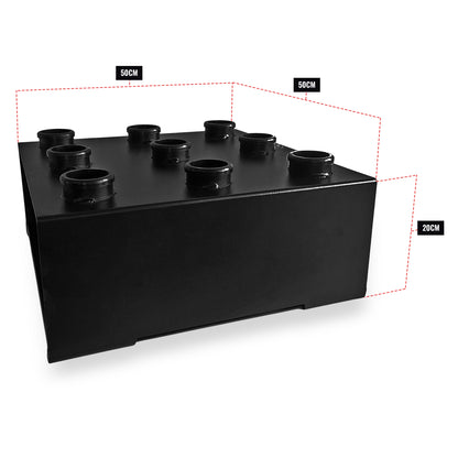 Prival 9-Bar Vertical Barbell Holder – Space-Saving Storage Rack for Organized Home & Commercial Gyms
