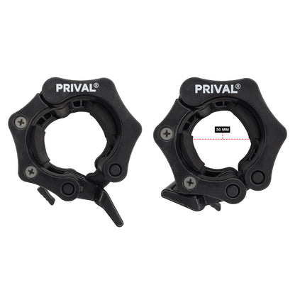 Prival Barbell Clamps – Quick-Lock Collars for Secure & Stable Weightlifting