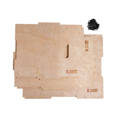 Prival Plyo Box – 3-in-1 Wooden Jump Box for Explosive Training & HIIT Workouts